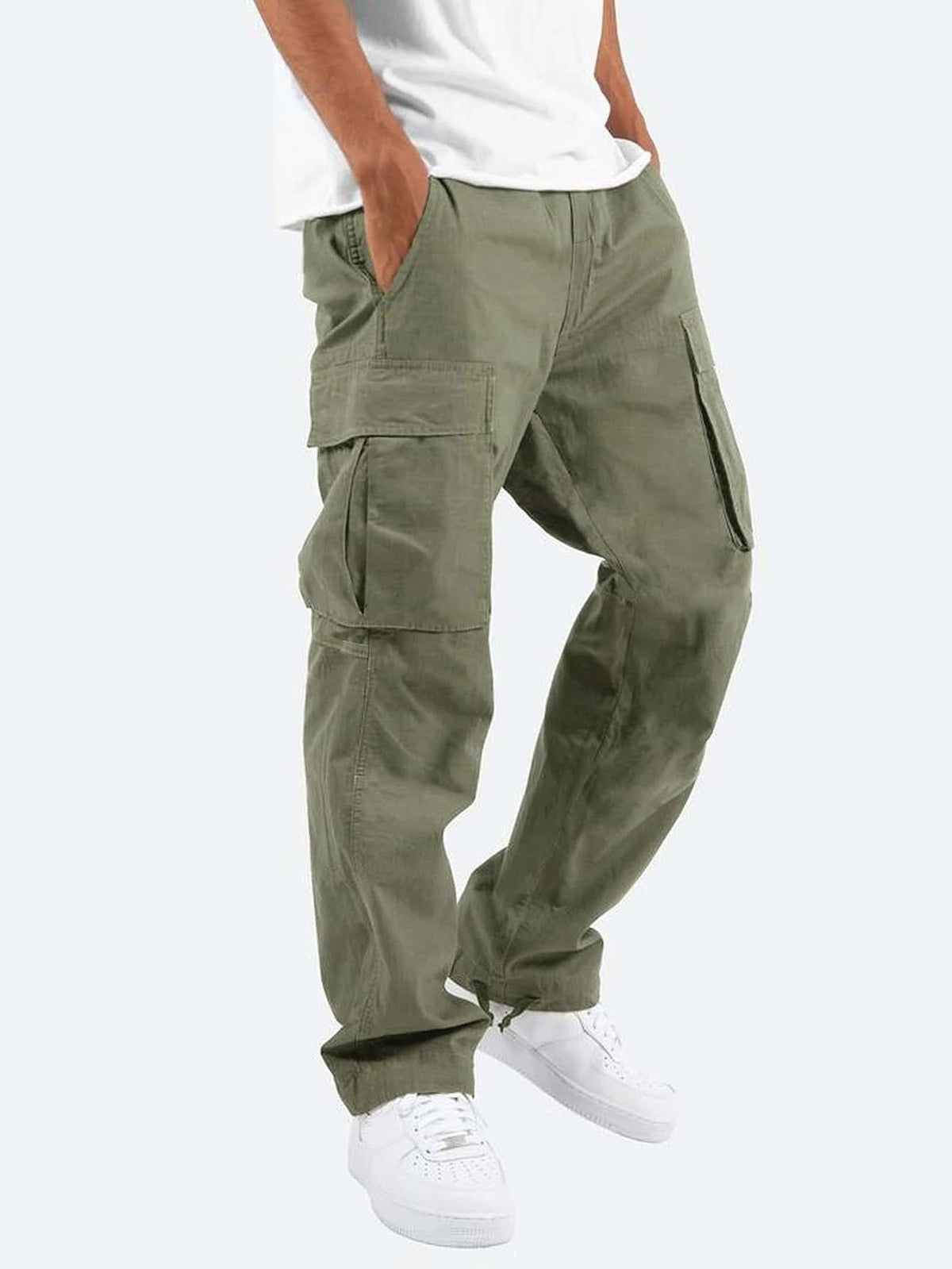 Alpenfeld™ | Herren Cargo-Hose mit weitem Schnitt – Freizeit & Utility-Hose