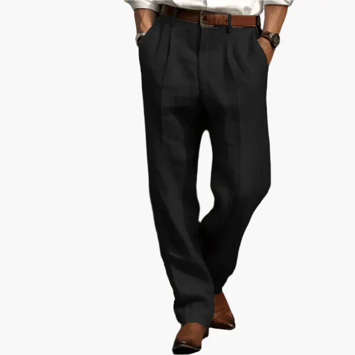 Alpenfeld™ | Herren Retro Anzughose – Klassische Business- und Freizeit-Hose mit weitem Bein, elegantem Look, ideal für Büro und Alltag