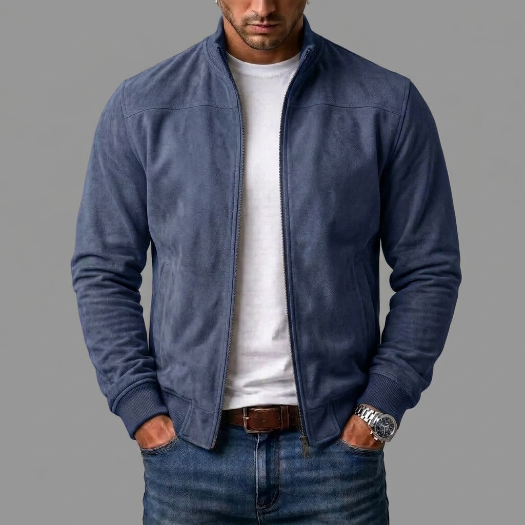 Alpenfeld | Elegante Wildleder-Bomberjacke für Herren (1 Kaufen, 1 GRATIS dazu)