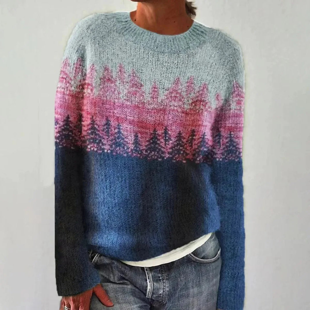 Alpenfeld | Strickpullover mit Rundhalsausschnitt