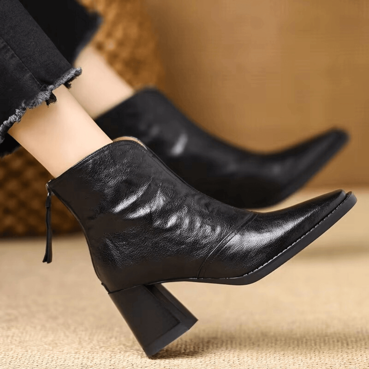 Alpenfeld™ | Luxuriöse Stiefeletten mit mittelhohem Absatz