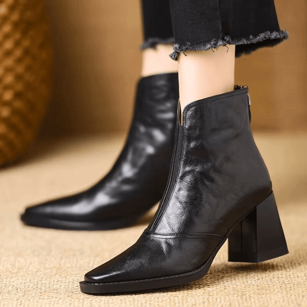 Alpenfeld™ | Luxuriöse Stiefeletten mit mittelhohem Absatz