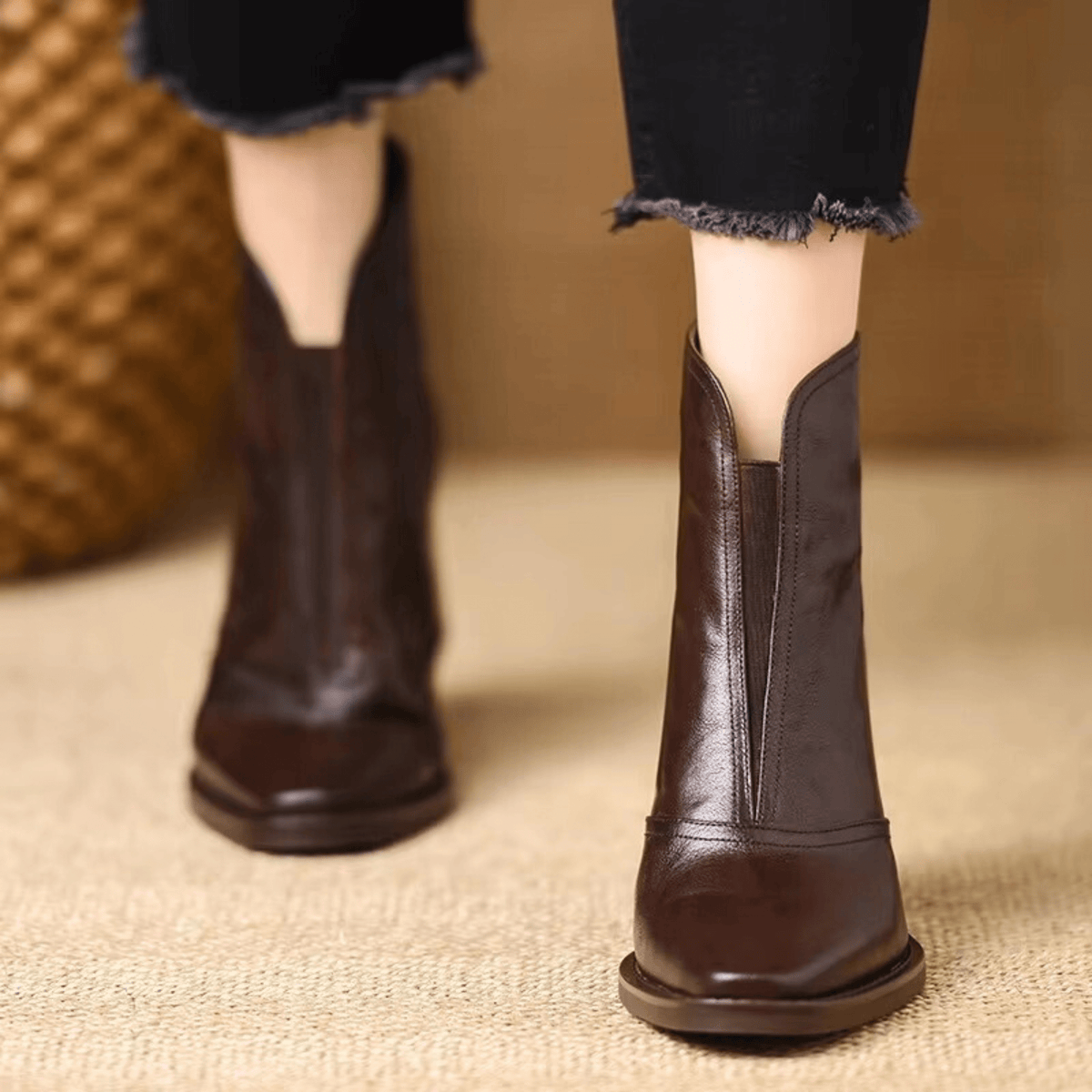 Alpenfeld™ | Luxuriöse Stiefeletten mit mittelhohem Absatz