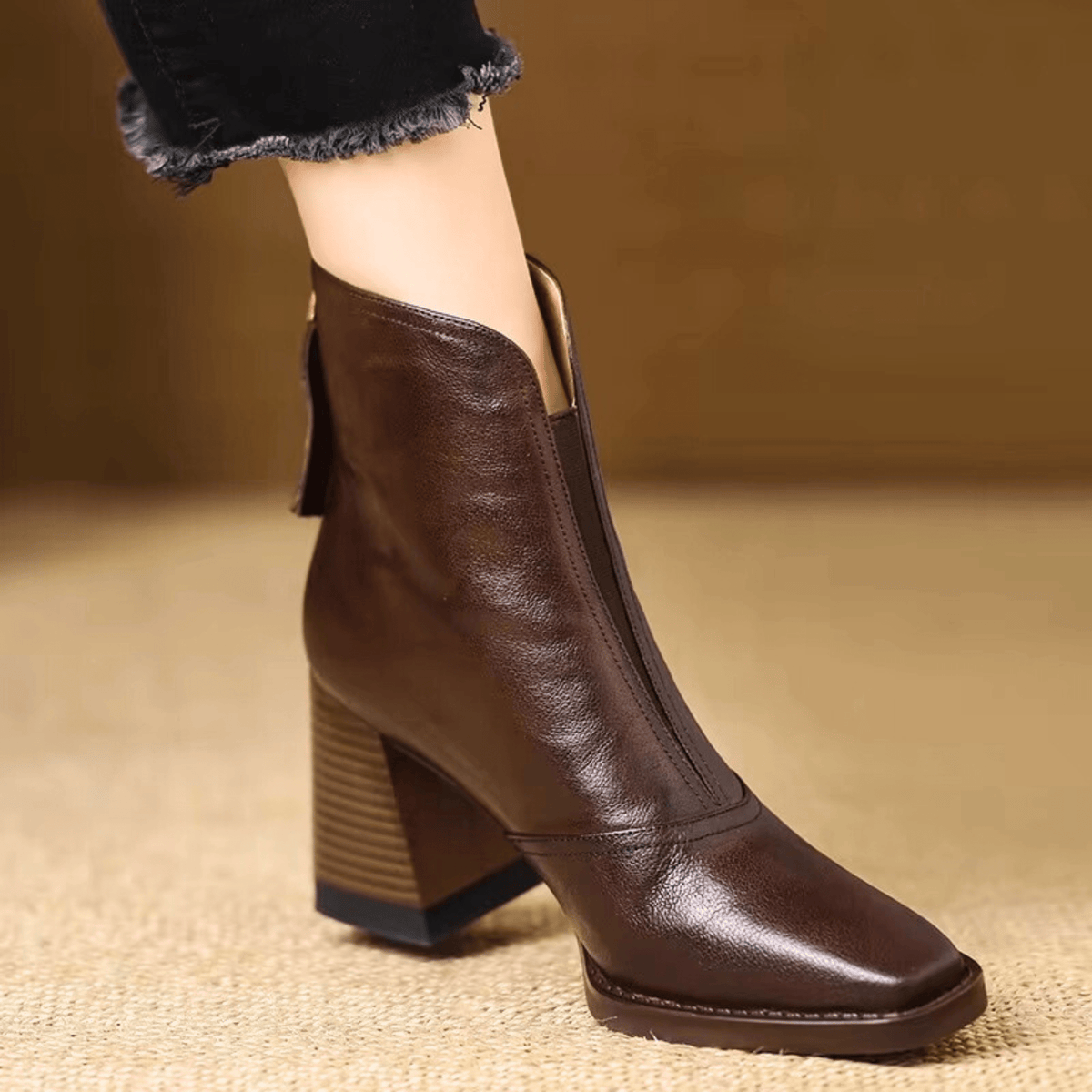 Alpenfeld™ | Luxuriöse Stiefeletten mit mittelhohem Absatz