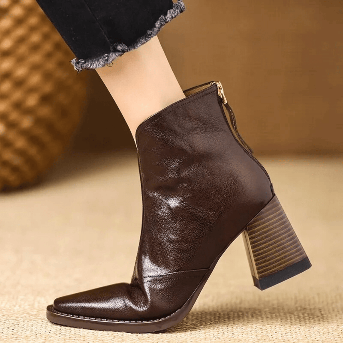 Alpenfeld™ | Luxuriöse Stiefeletten mit mittelhohem Absatz